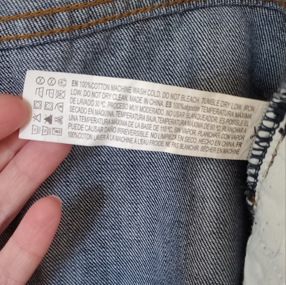 Forever 21 mini skirt denim button-up - Picture 5 of 6